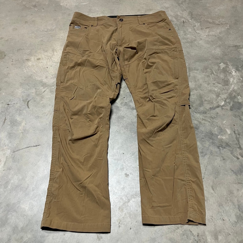 Kuhl Renegade Pants Mens 36x30 Khaki Brown Technical Hiking Outdoor Style 5098